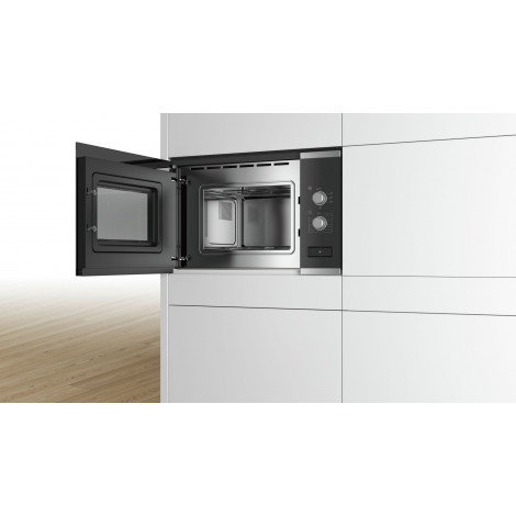 Bosch | Microwave Oven | BFL520MS0 | Built-in | 20 L | 800 W | Stainless steel/Black