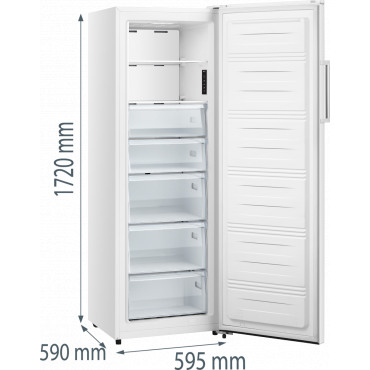 Gorenje FN617EEW5 | Energy efficiency class E | Upright | Free standing | Height 172 cm | Total net capacity 240 L | No Frost sy