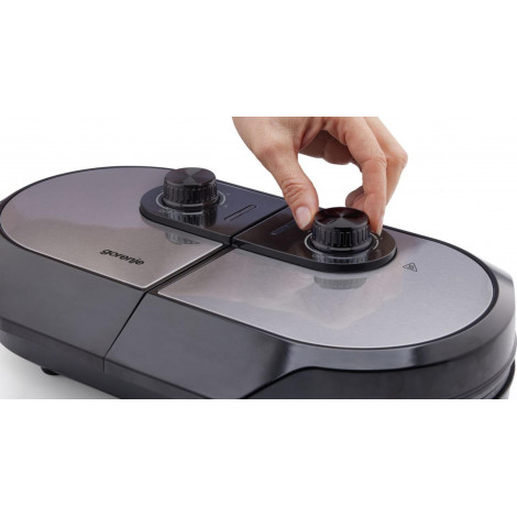 Gorenje | Mini Grill, Waffle plate | WM1400SB | Electric Grill | 1400 W | Diameter 18 cm | Black