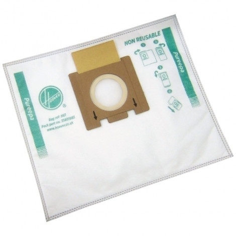 Hoover Pure Epa microfiber Vacuum cleaner bags H81, White
