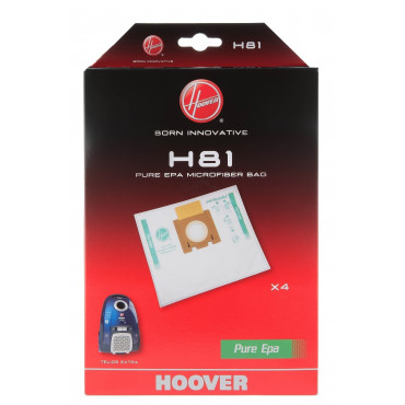 Hoover Pure Epa microfiber Vacuum cleaner bags H81, White