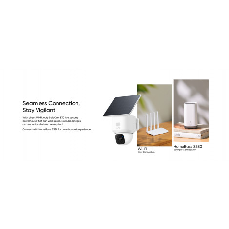 Anker Eufy Security Camera with Solar Panel | SoloCam E30 | F/1.6 | IP65 | Micro SD, Max. 128GB