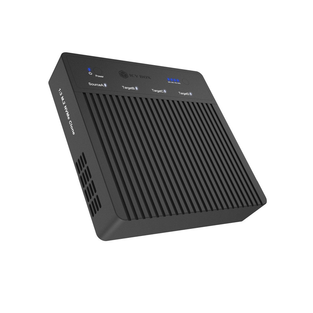 Raidsonic 4-Bays USB4 Duplicator (1:3 clone) for NVMe M.2 SSD | IB-4013MCL-C4