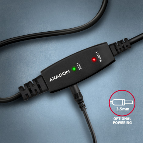 AXAGON USB Repeater Cable, 20 m | ADR-220B | USB Type A to USB Type B