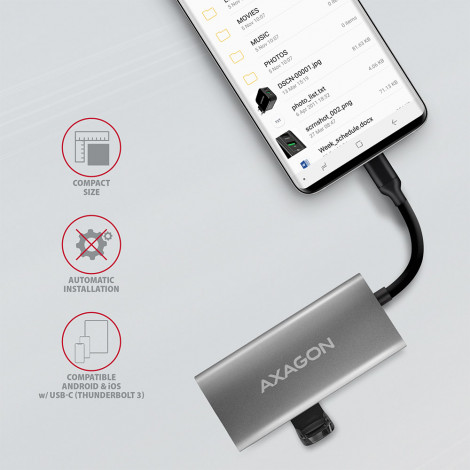 AXAGON SuperSpeed USB-C 10 Gbps SPEEDSTER 4 Hub | HMC-4G2