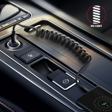 AXAGON Twister Cable, 0.6 m | BUCM-CM10TB | USB Type C to USB Type C