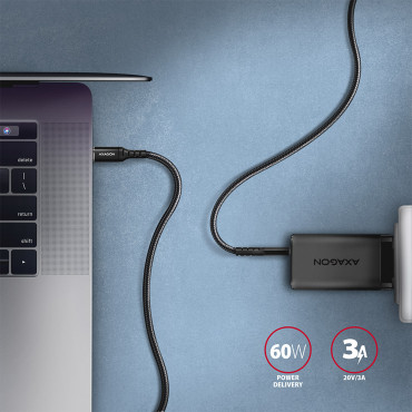 AXAGON Data and charging cable, 3 m | BUCM-CM30AB | USB Type C to USB Type C