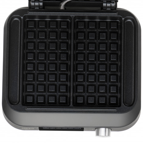 Adler Waffle Maker with LED Display | AD 3087 | 2200 W | Number of pastry 2 | Belgium | Black