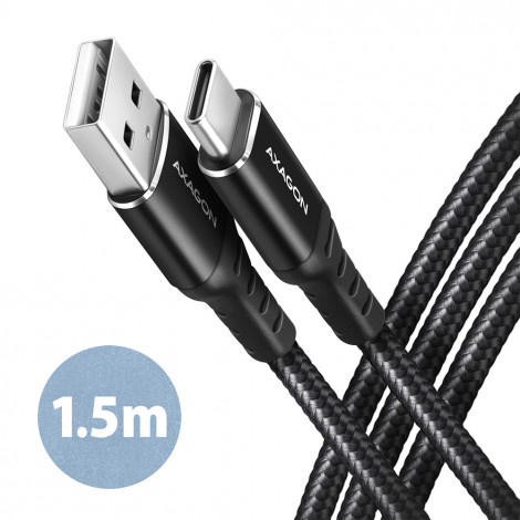 AXAGON BUCM-AM15AB HQ USB-C USB-A cable 1.5 m