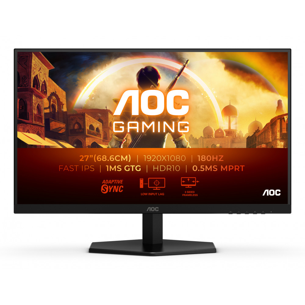 AOC 27G42E | 27 " | IPS | FHD | 16:9 | 180 Hz | 1 ms | 1920 x 1080 pixels | 300 cd/m | HDMI ports quantity 1 | Black