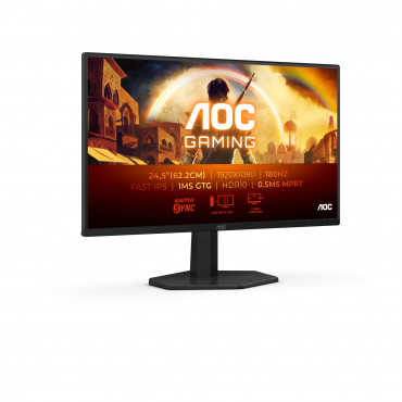 AOC 25G42E | 25 " | IPS | FHD | 16:9 | 180 Hz | 1 ms | 1920 x 1080 pixels | 300 cd/m | HDMI ports quantity 1 | Black