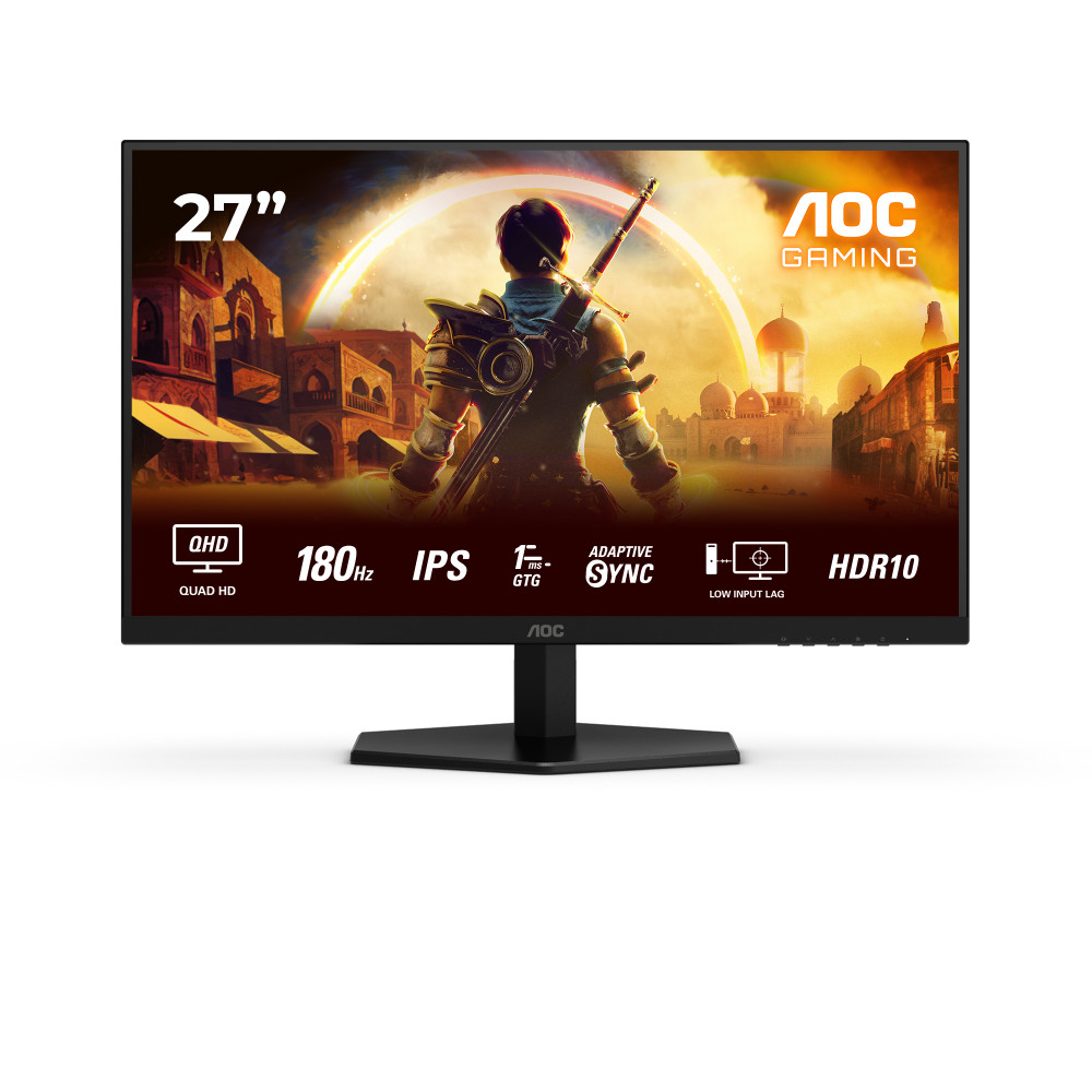 AOC Q27G42XE | 27 " | IPS | QHD | 16:9 | 180 Hz | 1 ms | 2560 x 1440 pixels | 300 cd/m | HDMI ports quantity 2 | Black