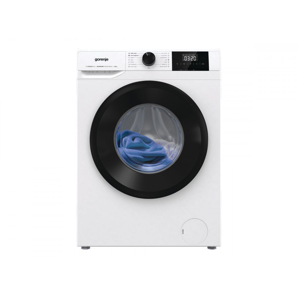 Gorenje Washing Machine | W3NGPI62SBS | Energy efficiency class B | Front loading | Washing capacity 6 kg | 1200 RPM | Depth 47 