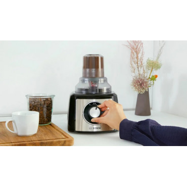 Bosch | Food Processor MultiTalent 3 Plus | MCM3PM386 | 900 W | Number of speeds 2 | Bowl capacity 2.3 L | Black/Stainless steel