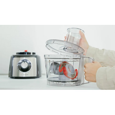 Bosch | Food Processor MultiTalent 3 Plus | MCM3PM386 | 900 W | Number of speeds 2 | Bowl capacity 2.3 L | Black/Stainless steel