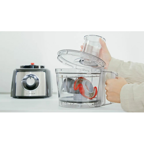 Bosch | Food Processor MultiTalent 3 Plus | MCM3PM386 | 900 W | Number of speeds 2 | Bowl capacity 2.3 L | Black/Stainless steel