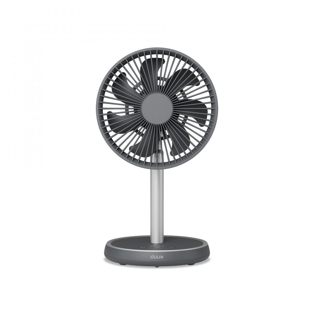 Duux Fan | Rize Flex | Stand Fan | Grey | Diameter 21 cm | Number of speeds 4 | Oscillation | 10 W | No