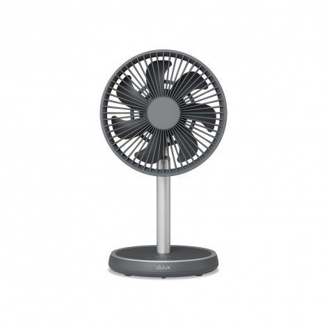 Duux Fan | Rize Flex | Stand Fan | Grey | Diameter 21 cm | Number of speeds 4 | Oscillation | 10 W | No