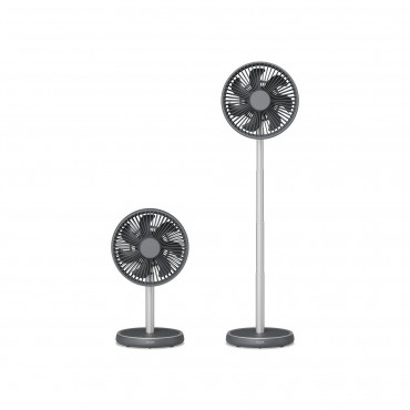 Duux Fan | Rize Flex | Stand Fan | Grey | Diameter 21 cm | Number of speeds 4 | Oscillation | 10 W | No
