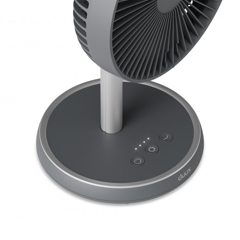 Duux Fan | Rize Flex | Stand Fan | Grey | Diameter 21 cm | Number of speeds 4 | Oscillation | 10 W | No
