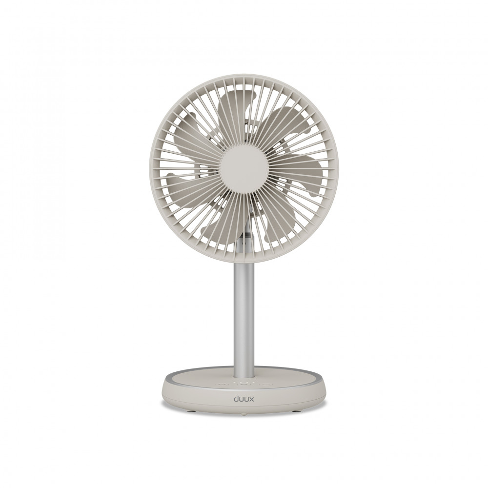 Duux Fan | Rize Flex | Stand Fan | Greige | Diameter 21 cm | Number of speeds 4 | Oscillation | 10 W | No
