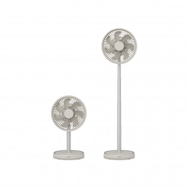 Duux Fan | Rize Flex | Stand Fan | Greige | Diameter 21 cm | Number of speeds 4 | Oscillation | 10 W | No
