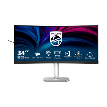 Philips 34B2U5600C/00 | 34 " | VA | 21:9 | 60 Hz | 4 ms | 3440 x 1440 pixels | 300 cd/m | HDMI ports quantity 2