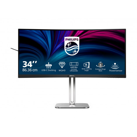 Philips 34B2U5600C/00 | 34 " | VA | 21:9 | 60 Hz | 4 ms | 3440 x 1440 pixels | 300 cd/m | HDMI ports quantity 2