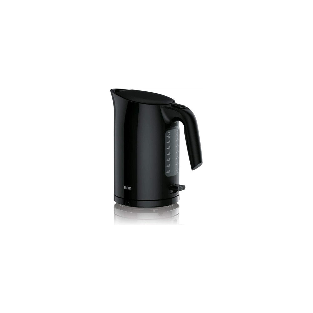 Braun | Kettle | WK3100BK PurEase | Standard | 2200 W | 1.7 L | Plastic | 360 rotational base | Black