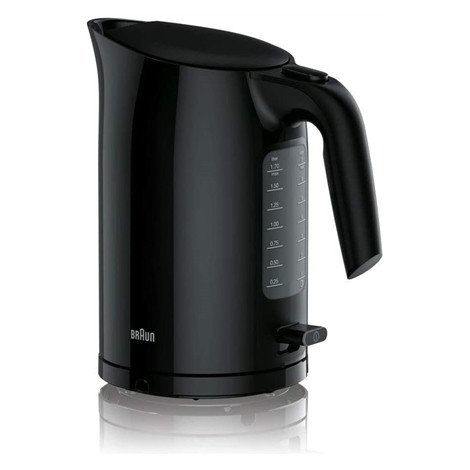 Braun | Kettle | WK3100BK PurEase | Standard | 2200 W | 1.7 L | Plastic | 360 rotational base | Black