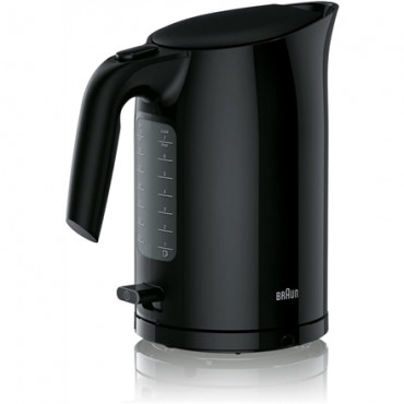Braun | Kettle | WK3100BK PurEase | Standard | 2200 W | 1.7 L | Plastic | 360 rotational base | Black