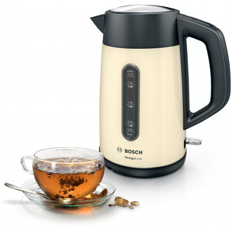 Bosch | Kettle | TWK4P437 | Electric | 2400 W | 1.7 L | Stainless steel | Beige