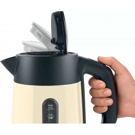 Bosch | Kettle | TWK4P437 | Electric | 2400 W | 1.7 L | Stainless steel | Beige