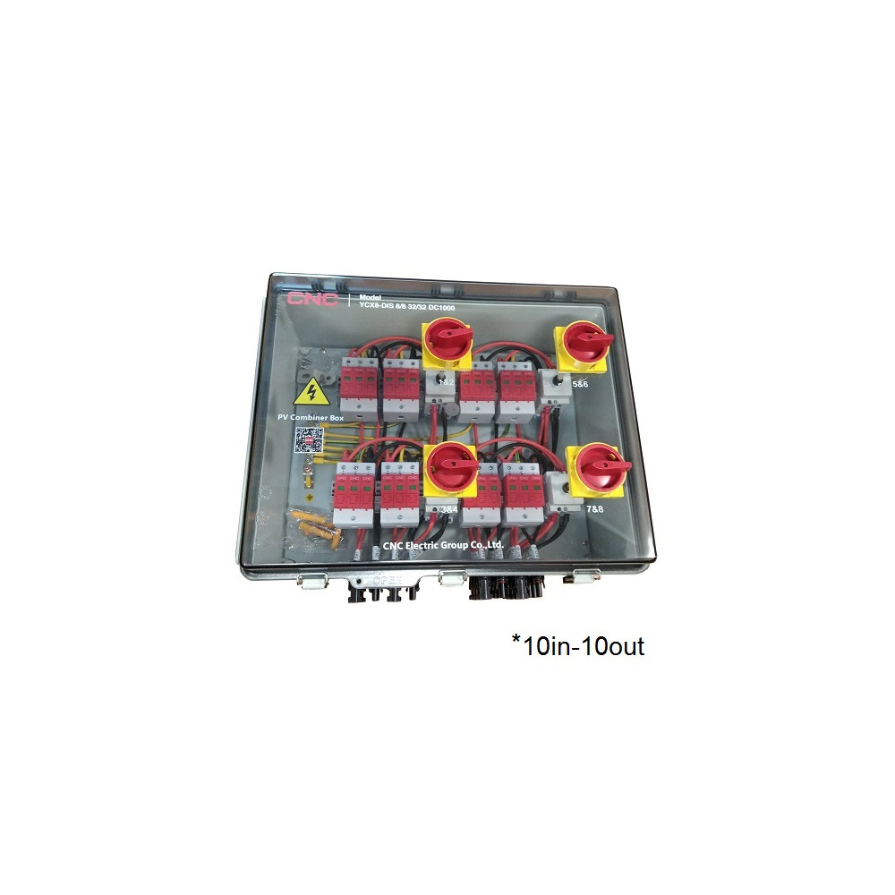 PV atjungimo skydelis, DC 10in-10out, IP66