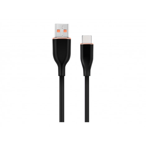 Cablexpert Premium silicon Type-C USB charging and data cable, 1.5 m | CC-USB2S-AMCM-1.5M-BK