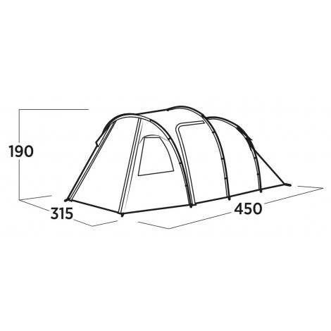 Easy Camp Family tent | Hidra 5 | 5 person(s) | Green