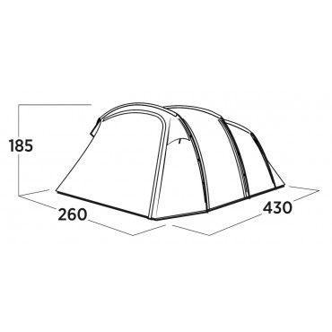 Easy Camp Family tent | Hamra 4 | 4 person(s) | Blue