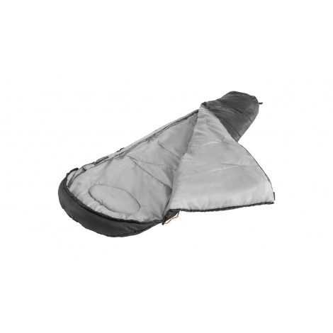 Easy Camp Starling Mummy Black 8 C | Sleeping Bag | 210 x 75 x 50 cm | -5 to 12 C | Two-way open-end, autolock
