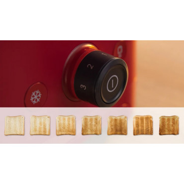 Bosch Compact Toaster | TAT3M124 MyMoment | Number of slots 2 | Housing material Plastic | Red