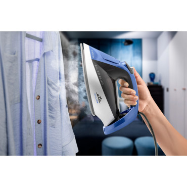 ETA Steam Iron | ETA227690000 Chloe | Steam Iron | 2600 W | Water tank capacity 350 ml | Continuous steam 40 g/min | Silver/Blue