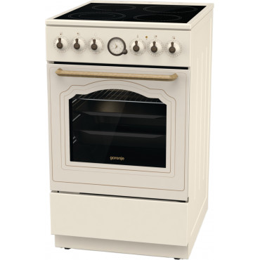 Gorenje | Cooker | GECS5B70CLI | Hob type Vitroceramic | Oven type Electric | Beige | Width 50 cm | Depth 59.4 cm | 70 L