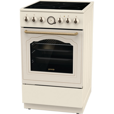 Gorenje | Cooker | GECS5B70CLI | Hob type Vitroceramic | Oven type Electric | Beige | Width 50 cm | Depth 59.4 cm | 70 L