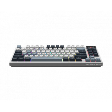 MSI FORGE GK600 TKL WIRELESS SKY | Gaming Keyboard | Wireless | US | Bluetooth | 2.4 GHz, Bluetooth, USB 2.0 | Mechanical Linear