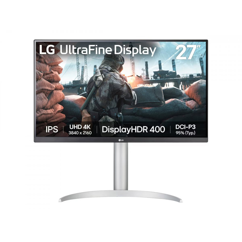LG 27UP650K-W | 27 " | IPS | UHD | 16:9 | 60 Hz | 5 ms | 3840 x 2160 pixels | 400 cd/m | HDMI ports quantity 2