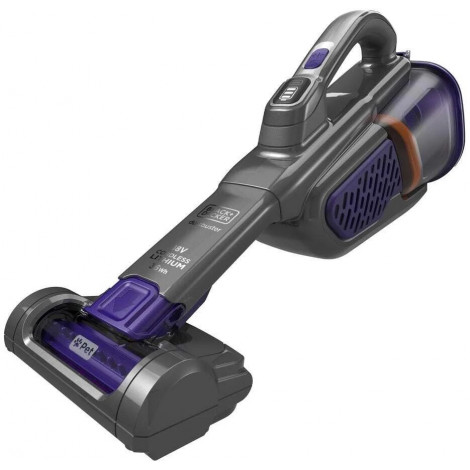 BLACK & DECKER Vacuum Cleaner | BHHV520BFP-QW | Cordless operating | 18 V | Black/Purple