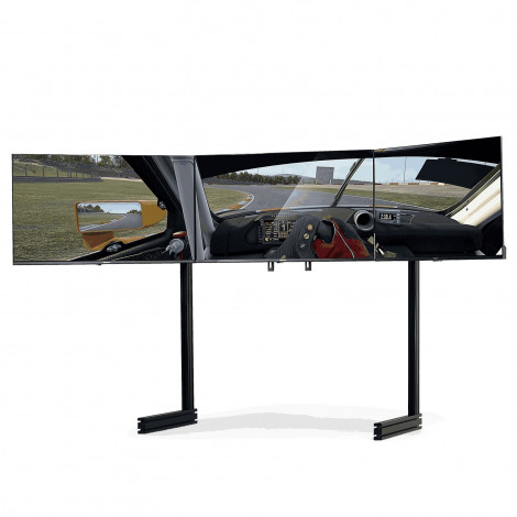 Next Level Racing Floor stand | ELITE Free Standing Triple Monitor Stand | Fully adjustable and customizable | 21-43 " | Black