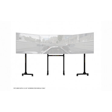Next Level Racing | Floor stand | Free Standing Triple Monitor stand | 3 x 32- 65 " | Maximum weight (capacity) 70 kg | Black
