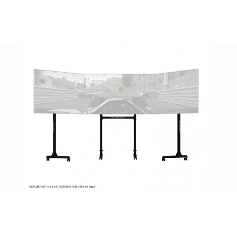 Next Level Racing | Floor stand | Free Standing Triple Monitor stand | 3 x 32- 65 " | Maximum weight (capacity) 70 kg | Black