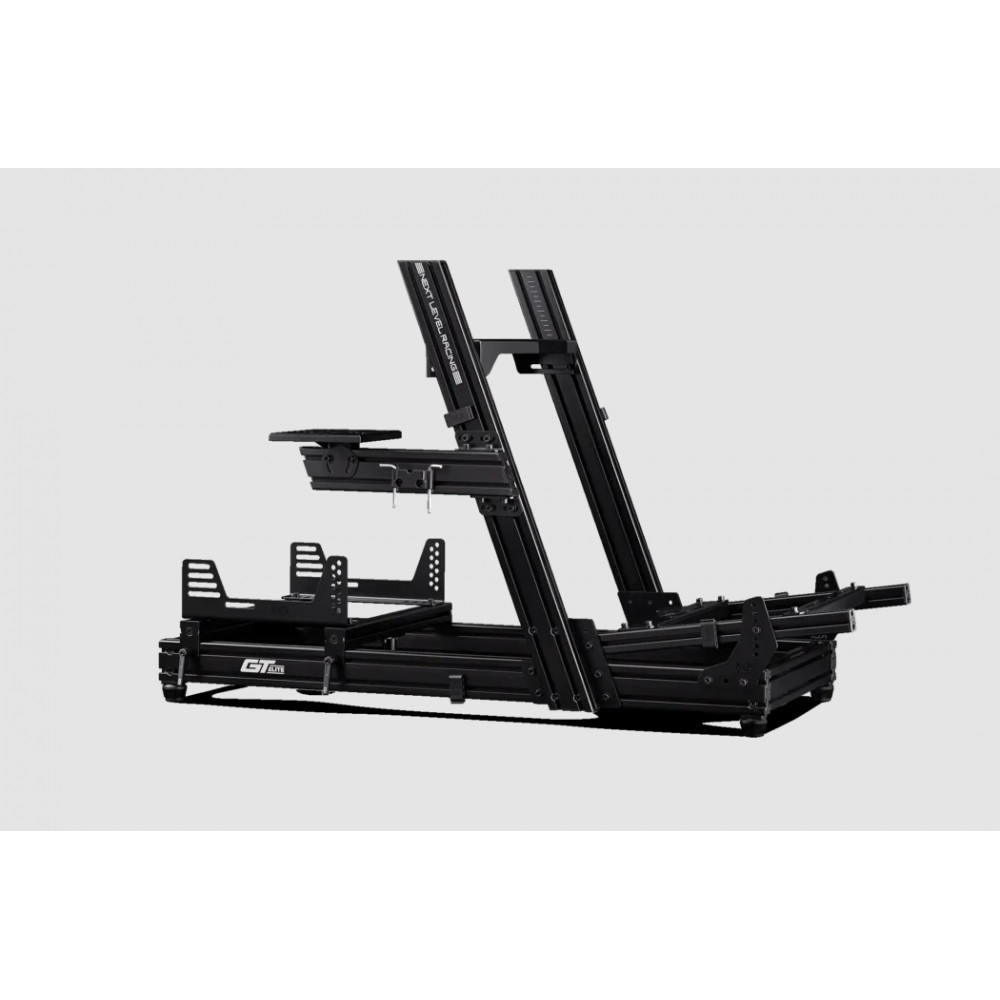 Next Level Racing | Aluminum Carbon Steel | Racing Simulator Cockpit | GTElite Wheel Plate Edition | Black