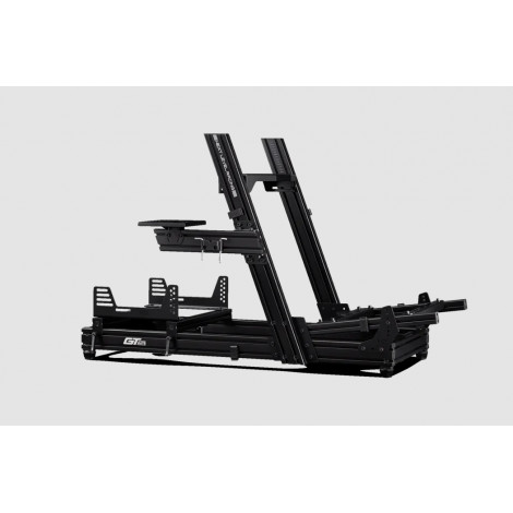 Next Level Racing | Aluminum Carbon Steel | Racing Simulator Cockpit | GTElite Wheel Plate Edition | Black